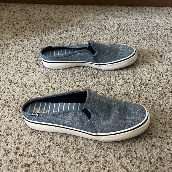 keds Denim Blue Slip-On Loafers - Picture 4 of 8